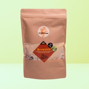 Bezlepkové brownies s mandľovou múkou a čokoládou - zmes na pečenie v dóze