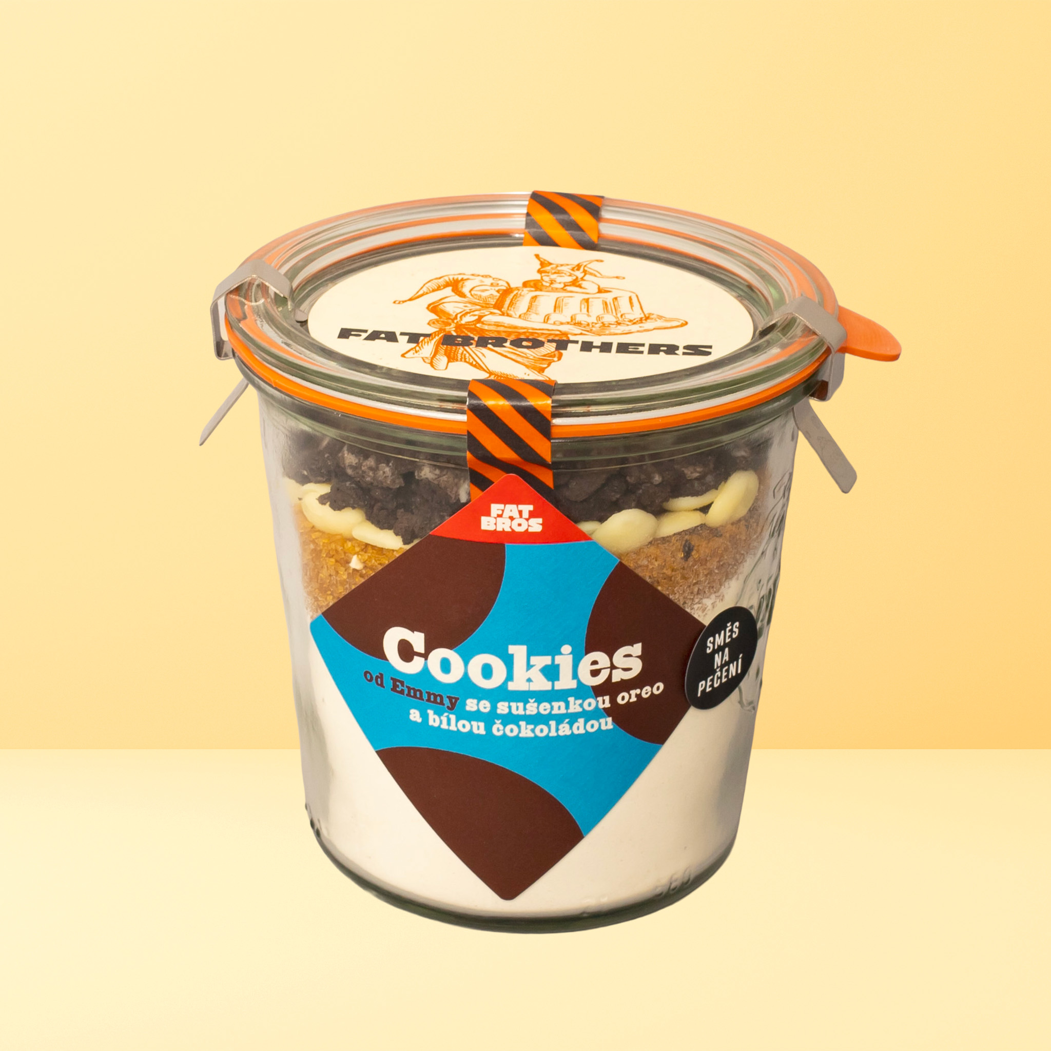 coko cookies od emmy OREO Cookies s bielou a horkou čokoládou -zmes na pečenie v dóze