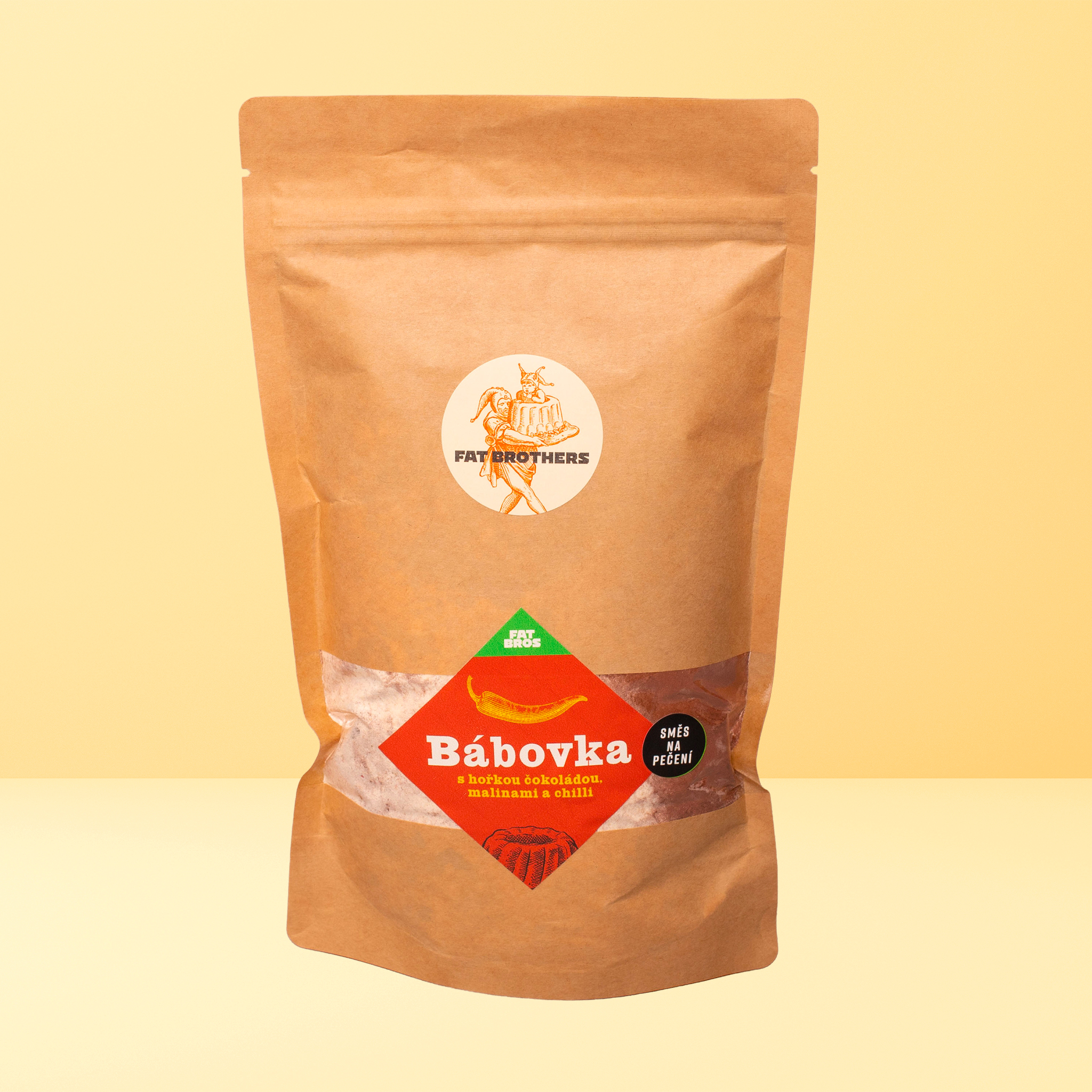 babovka chilli pytlik Zvodná bábovka s horkou čokoládou, malinami a závanom chilli - zmes na pečenie
