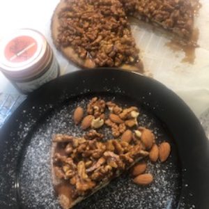 Orechovo-mandľovo-karamelový tart | Zuzana Machová