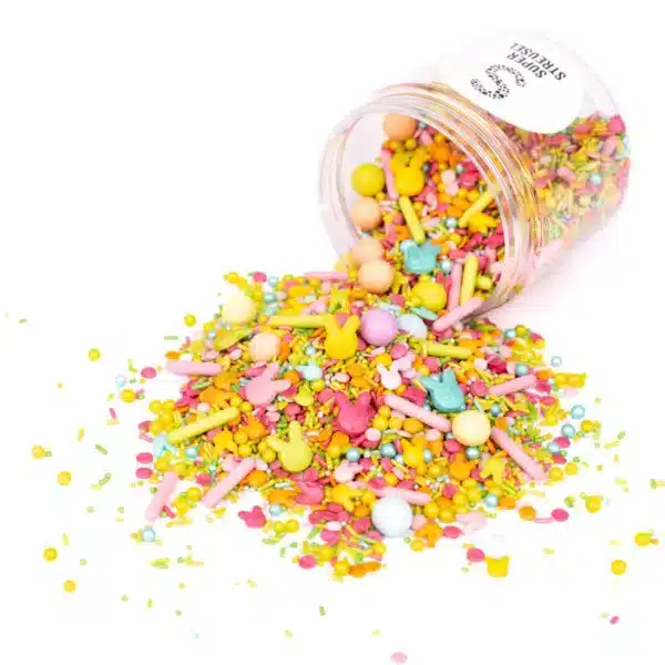 Veselý veľkonočný cukrový posyp so zajačikmi na koláče a torty - Happy Sprinkles -NOVINKA - Image 2