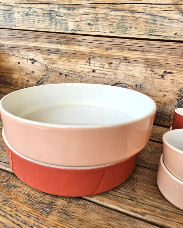 Zapekacia forma z portugalskej keramiky 25cm korálová - NOVINKA