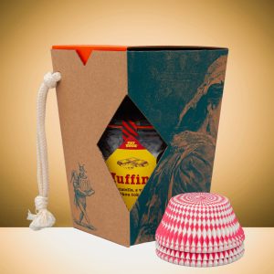 Darčekové muffiny stracciatella - s vanilkou a kvapôčkami horkej čokolády s košíčkami