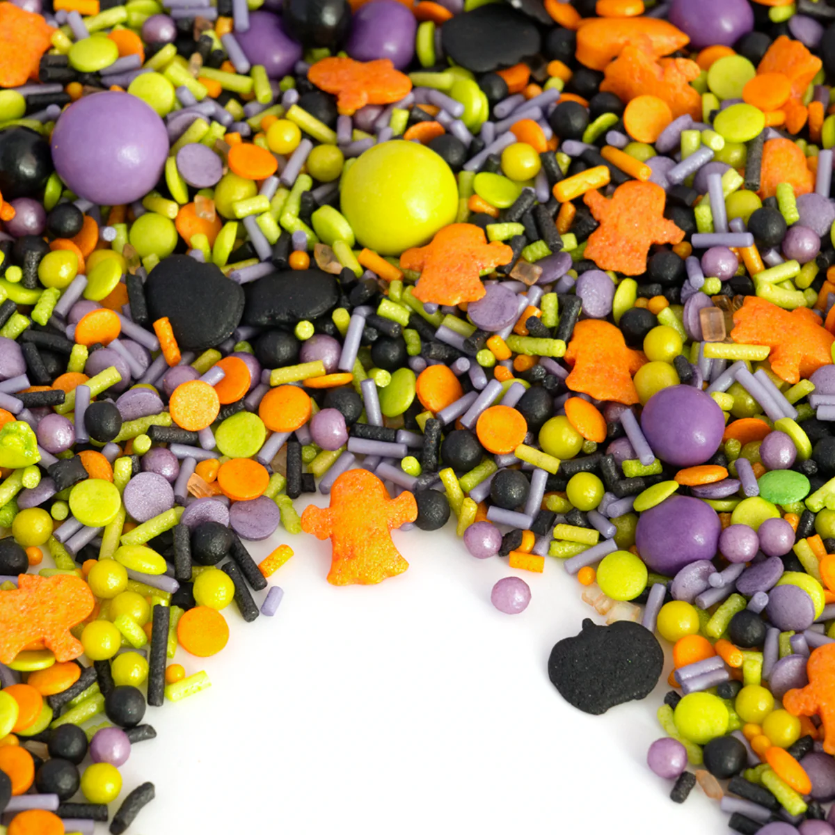 Produktbild_StreuselMix_SchauderSchreck_Bogen (1) Strašidelný halloweensky cukrový posyp na koláče a torty