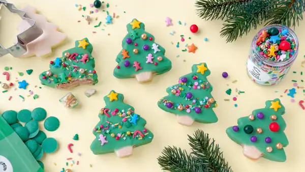 Čarovná glazúra Superdrops vianočná zelená - na muffiny, koláče a torty