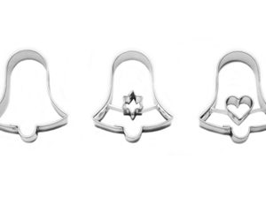 Nerezové vykrajovačky na sušienky - zvončeky 3ks