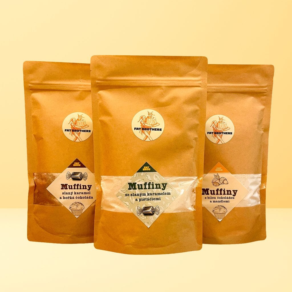 Jahodové mafiny s bielou čokoládou