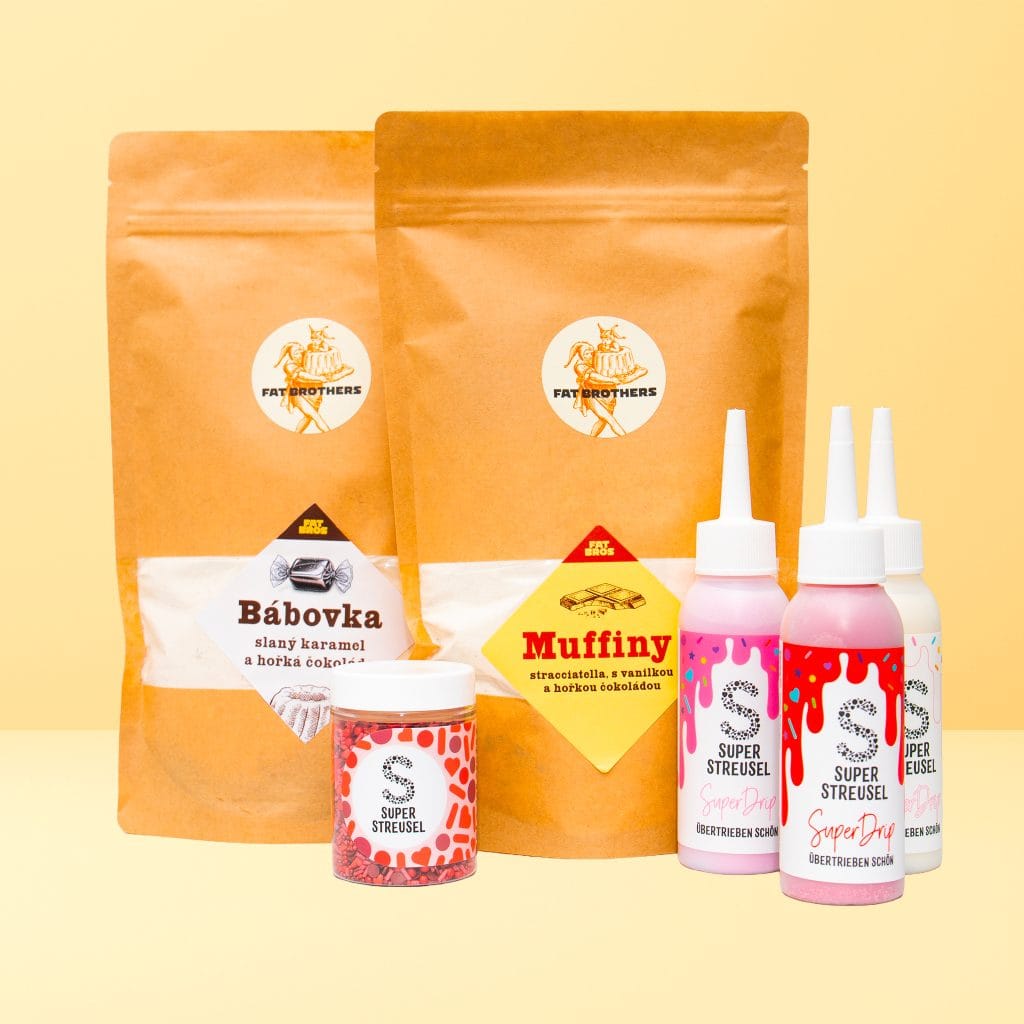 Jahodové mafiny s bielou čokoládou