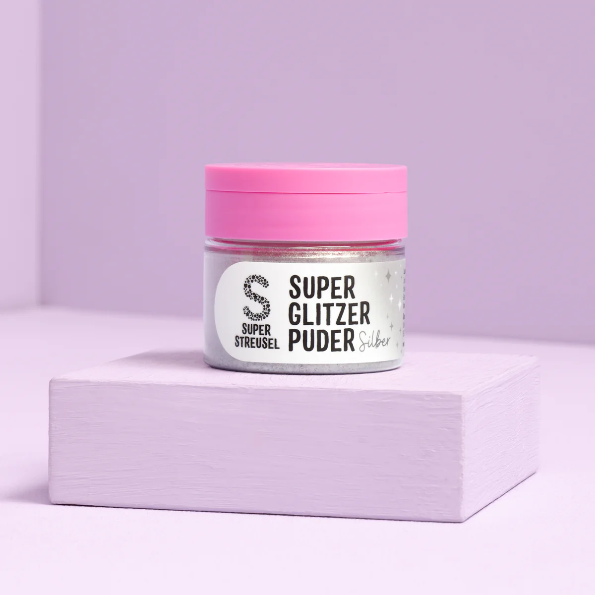 Produktfoto_SuperGlitzerPuder_Silber (1) Zázračný trblietavý púder - strieborný - na muffiny, koláče a torty